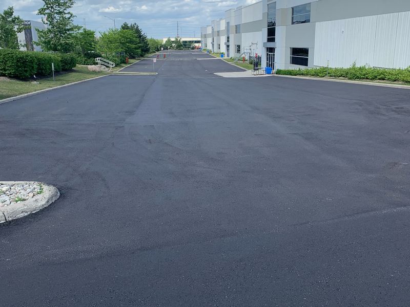 Asphalt paving by our team