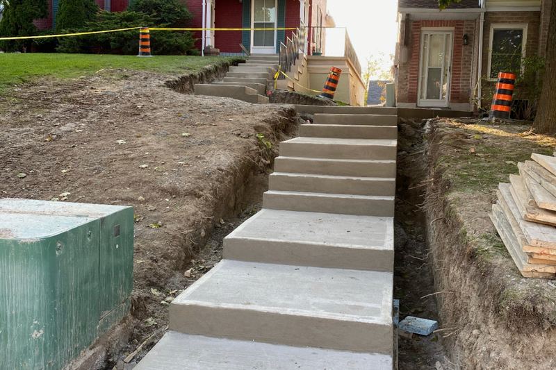 Our team's work: walkway and steps at a townhouse complex